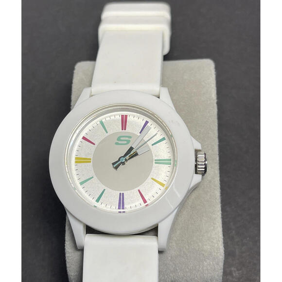 Skechers Accessories - Skechers White Watch & Band Unisex 40mm SR6080W Water Resistant New Battery
